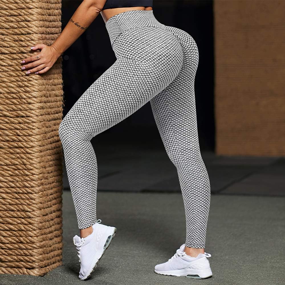 Women Scrunch Butt Lifting Workout Leggings Textured High Waist anti Cellulite Yoga Pants